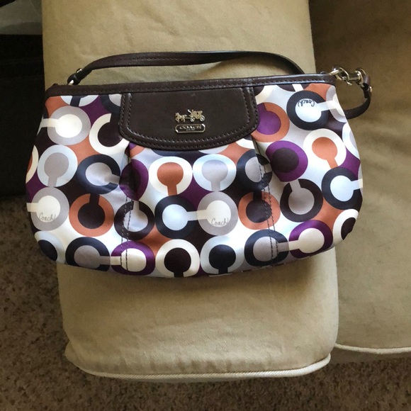 Coach Handbags - Multicolor (brown, purple, orange) coach clutch